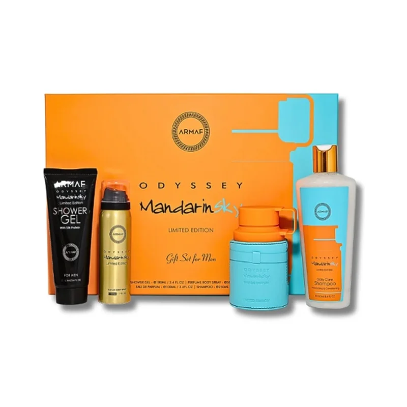 Armaf Odyssey Mandarin Sky Men Limited Set EDP 100ML + Shower Gel 100ML + Body Spray 50ML + Shower Gel 250ML