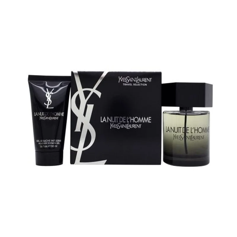 Yves Saint Laurent La Nuit De L’Homme Men EDT Set 100ML + 50ML Shower Gel